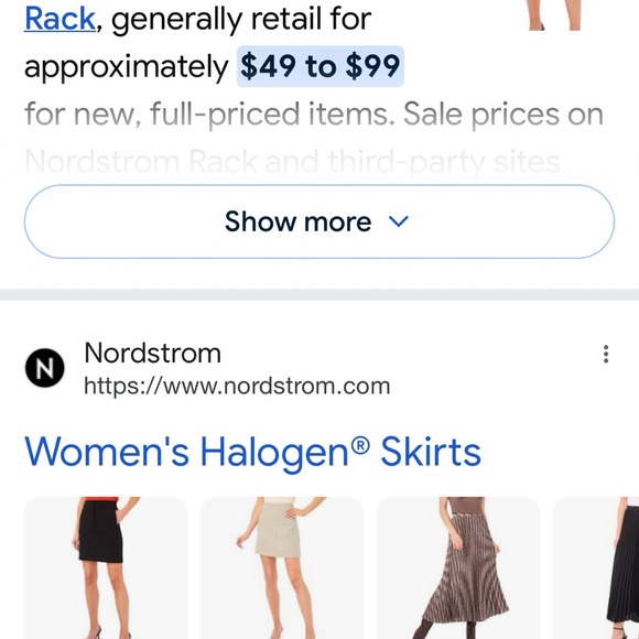 #1138**Halogen Black and Gray Pencil Skirt - Picture 7 of 7